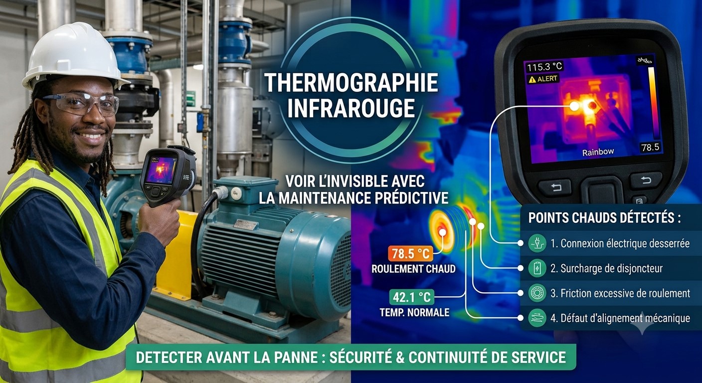 LA THERMOGRAPHIE INFRAROUGE : DETECTER LES POINTS CHAUDS AVANT LA PANNE